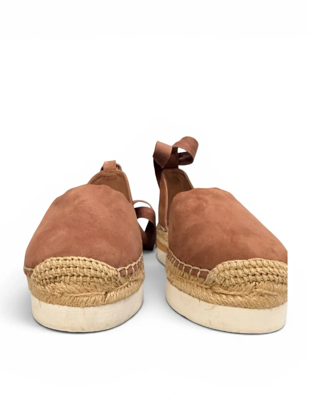 Vince Camuto Scalloped Lace-Up Espadrille in Dusty Rose